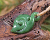 Koru Twist carved from Hapopo  Pounamu - NZ Greenstone