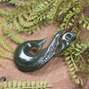 Manaia pendant carved from Kawakawa Pounamu - NZ Greenstone