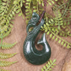 Manaia pendant carved from Kawakawa Pounamu - NZ Greenstone