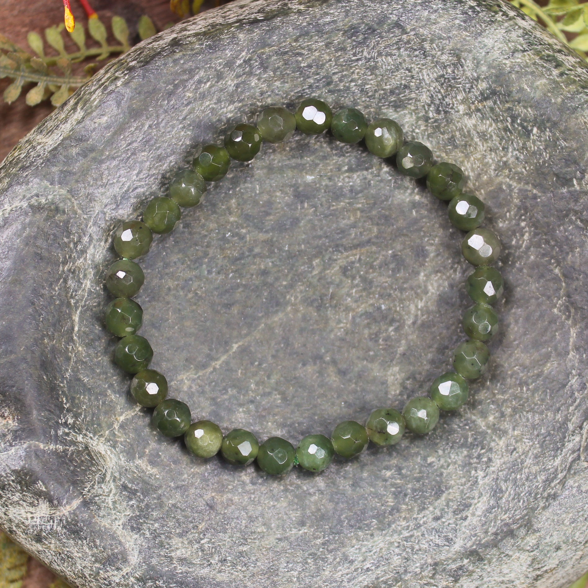 Hapopo Pounamu beaded bracelet