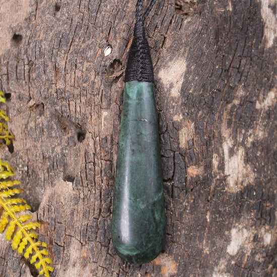 Roimata or Teardrop carved from NZ Serpentine