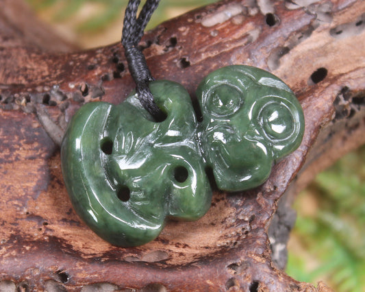 Rimu Pounamu Hei Tiki - NZ Greenstone