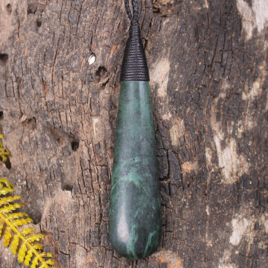 Roimata or Teardrop carved from NZ Serpentine