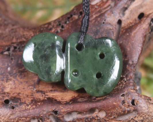 Rimu Pounamu Hei Tiki - NZ Greenstone