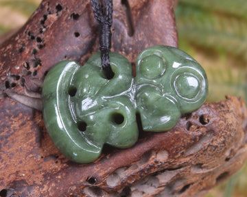 Hapopo Pounamu Hei Tiki - NZ Greenstone