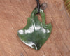 Stingray or Whai carved from Hapopo Pounamu - NZ Greenstone