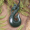 Manaia pendant carved from Kawakawa Pounamu - NZ Greenstone