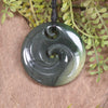 Inanga Koru pendant - NZ Greenstone