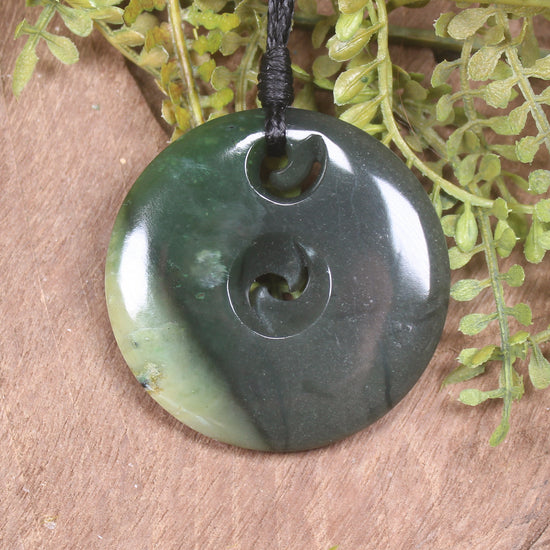 Inanga Koru pendant - NZ Greenstone