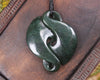 Koru Twist or Pikorua carved from Kawakawa Pounamu - NZ Greenstone