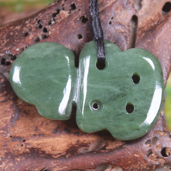 Hapopo Pounamu Hei Tiki - NZ Greenstone