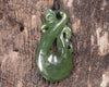 Manaia carved from Rimu Pounamu - NZ Greenstone