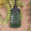 NZ Greenstone Toki Pendant Flower Jade Pounamu
