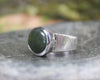 Sterling Silver Rimu Pounamu Ring - NZ Greenstone