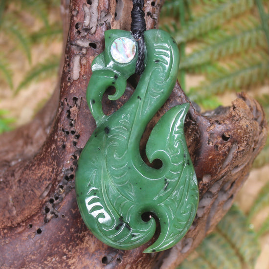 Manaia carved from Hapopo Pounamu - NZ Greenstone