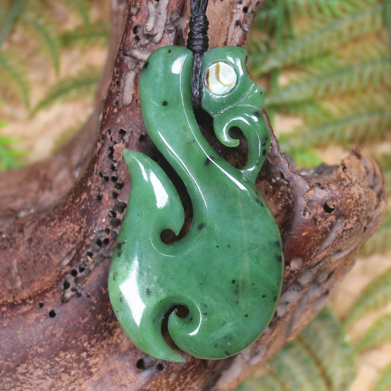 Manaia carved from Hapopo Pounamu - NZ Greenstone
