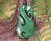 Manaia carved from Hapopo Pounamu - NZ Greenstone