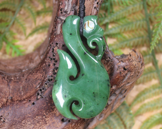 Manaia carved from Hapopo Pounamu - NZ Greenstone