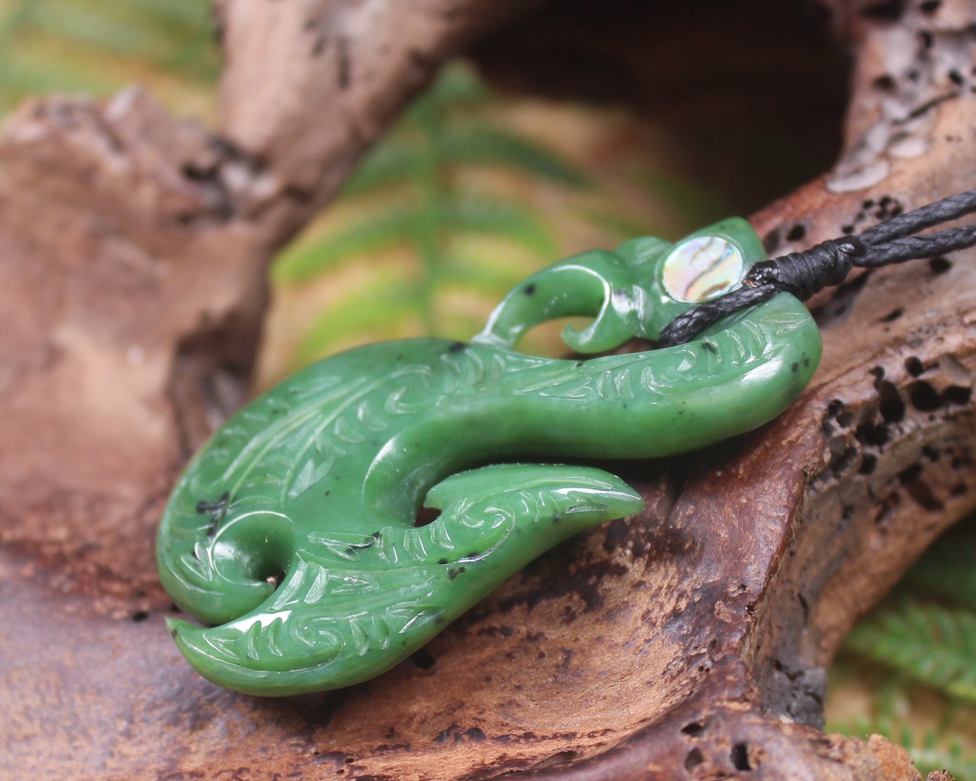 Manaia carved from Hapopo Pounamu - NZ Greenstone