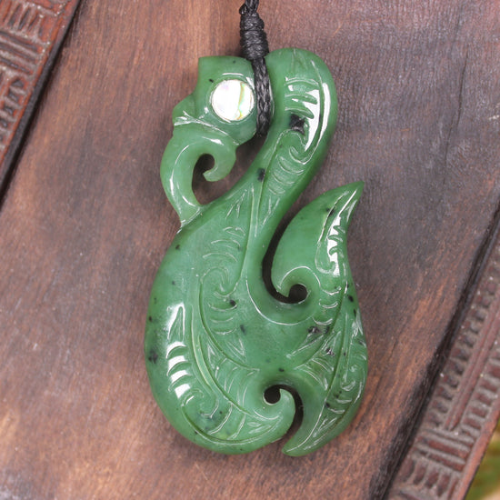 Manaia carved from Hapopo Pounamu - NZ Greenstone