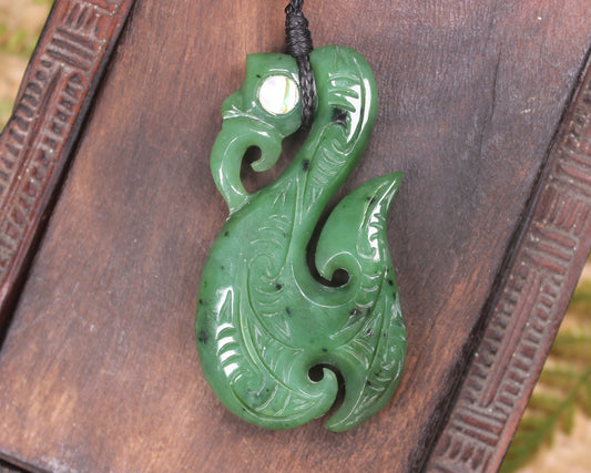 Manaia carved from Hapopo Pounamu - NZ Greenstone