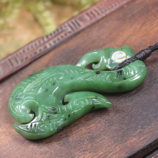 Manaia carved from Hapopo Pounamu - NZ Greenstone