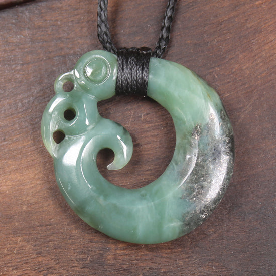 Koropepe carved from Inanga Pounamu - NZ Greenstone