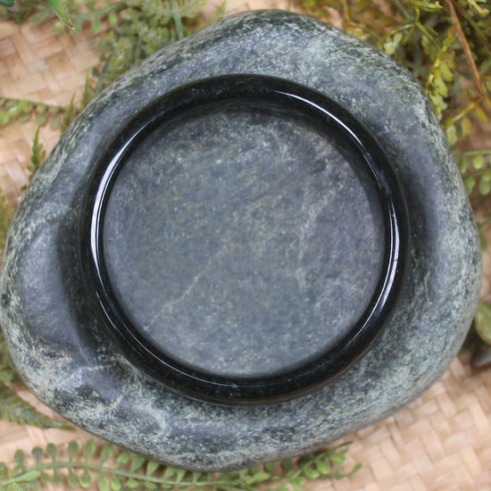 Bangle carved from Kawakawa Pounamu - NZ Greenstone