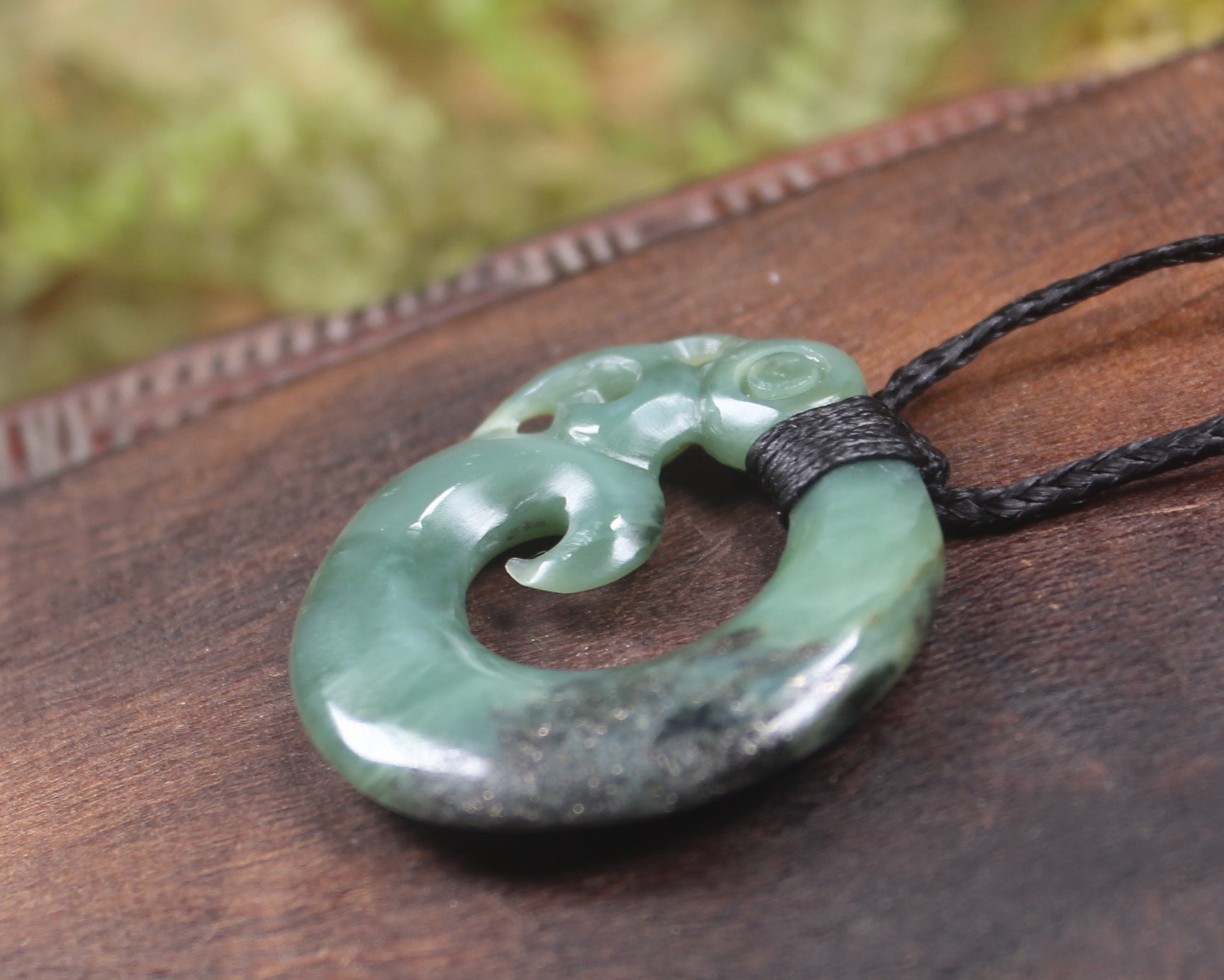 Koropepe carved from Inanga Pounamu - NZ Greenstone