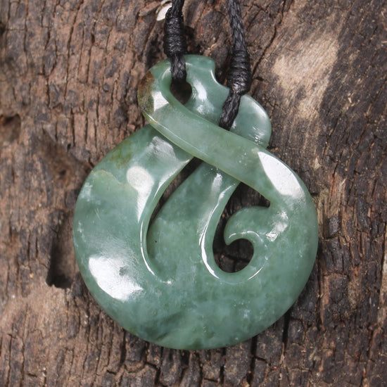 Inanga Pounamu Koru Twist - NZ Greenstone