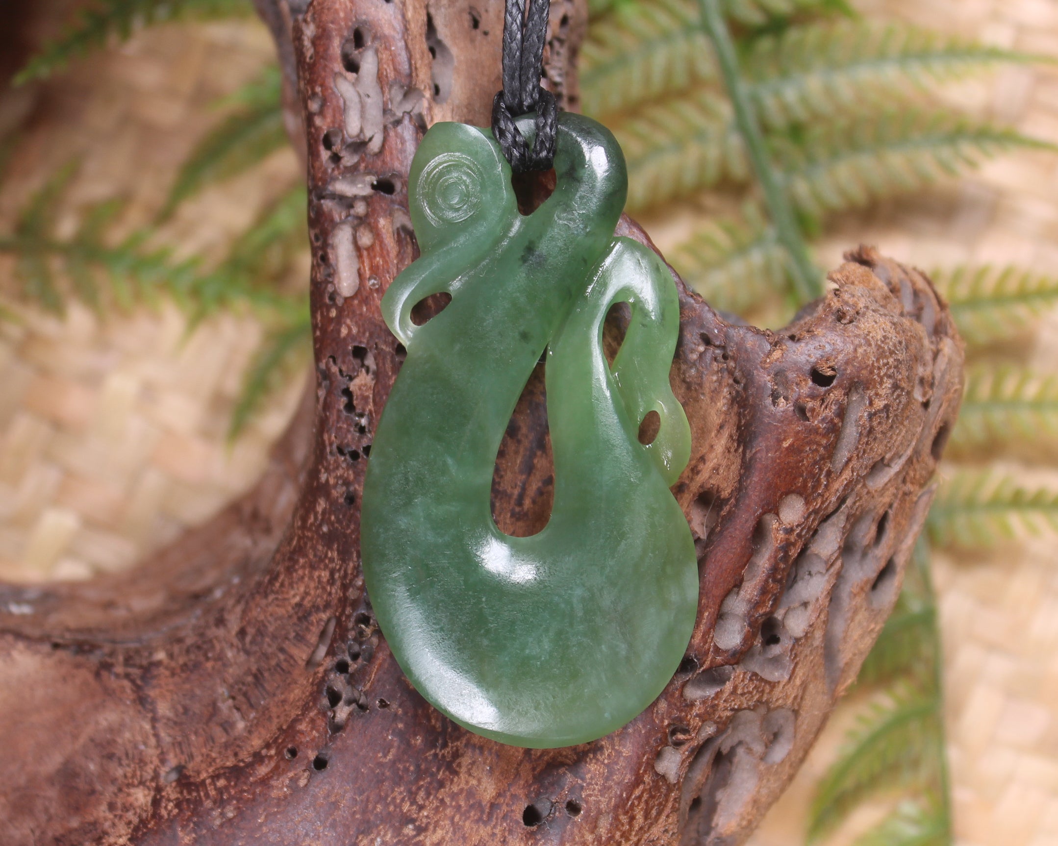 Manaia carved from Inanga Pounamu - NZ Greenstone