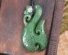Manaia carved from Hapopo Pounamu - NZ Greenstone