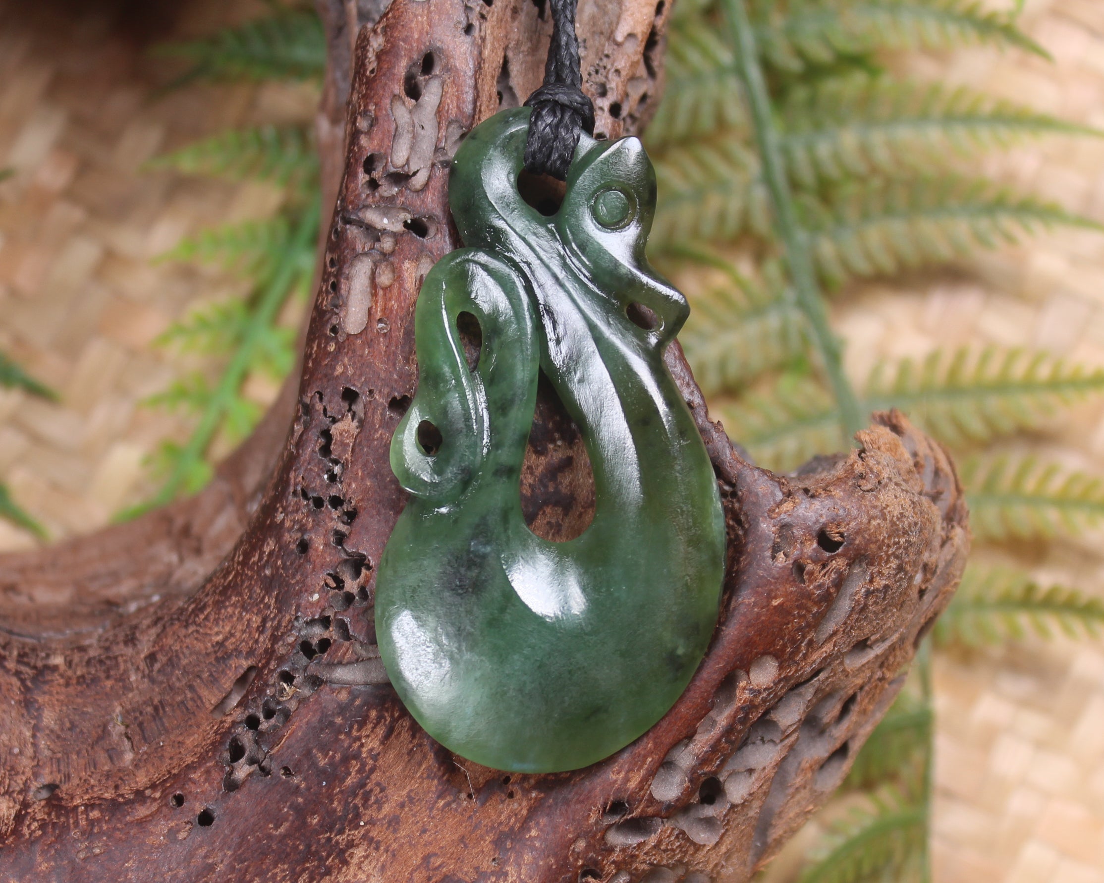 Manaia carved from Hapopo Pounamu - NZ Greenstone