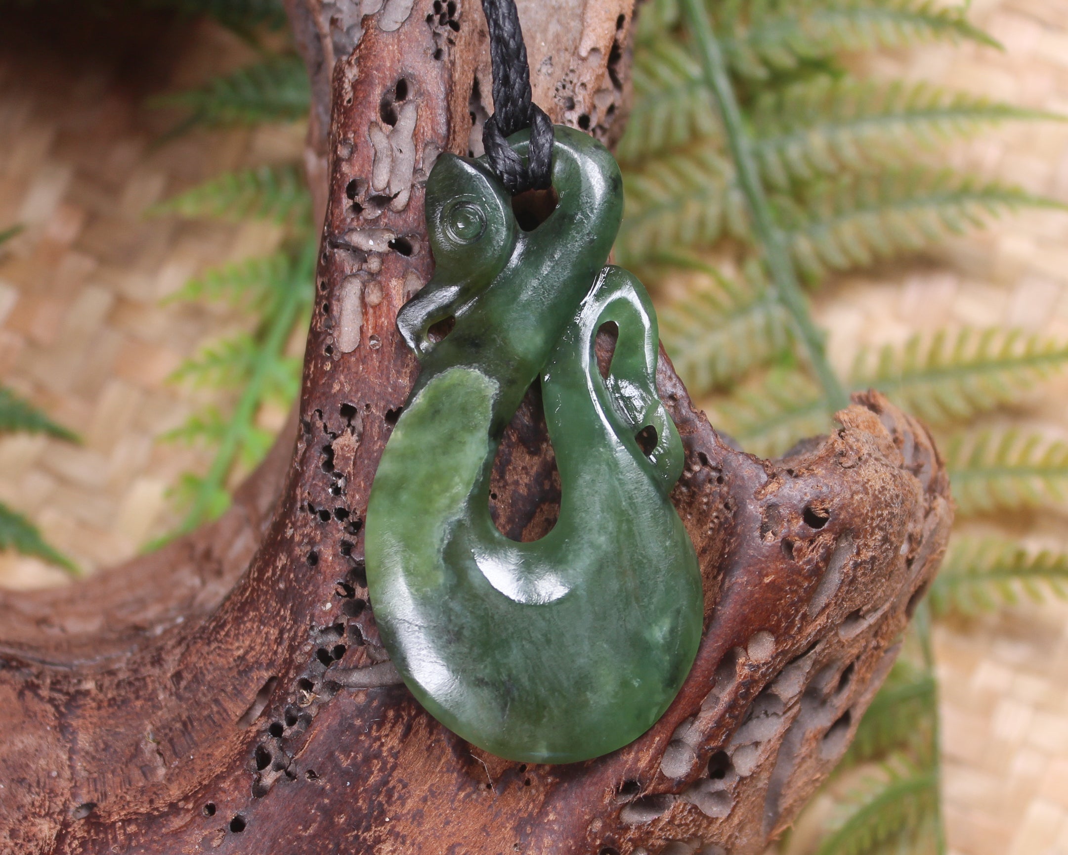 Manaia carved from Hapopo Pounamu - NZ Greenstone