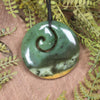 Koru carved from Raukaraka Pounamu - NZ Greenstone