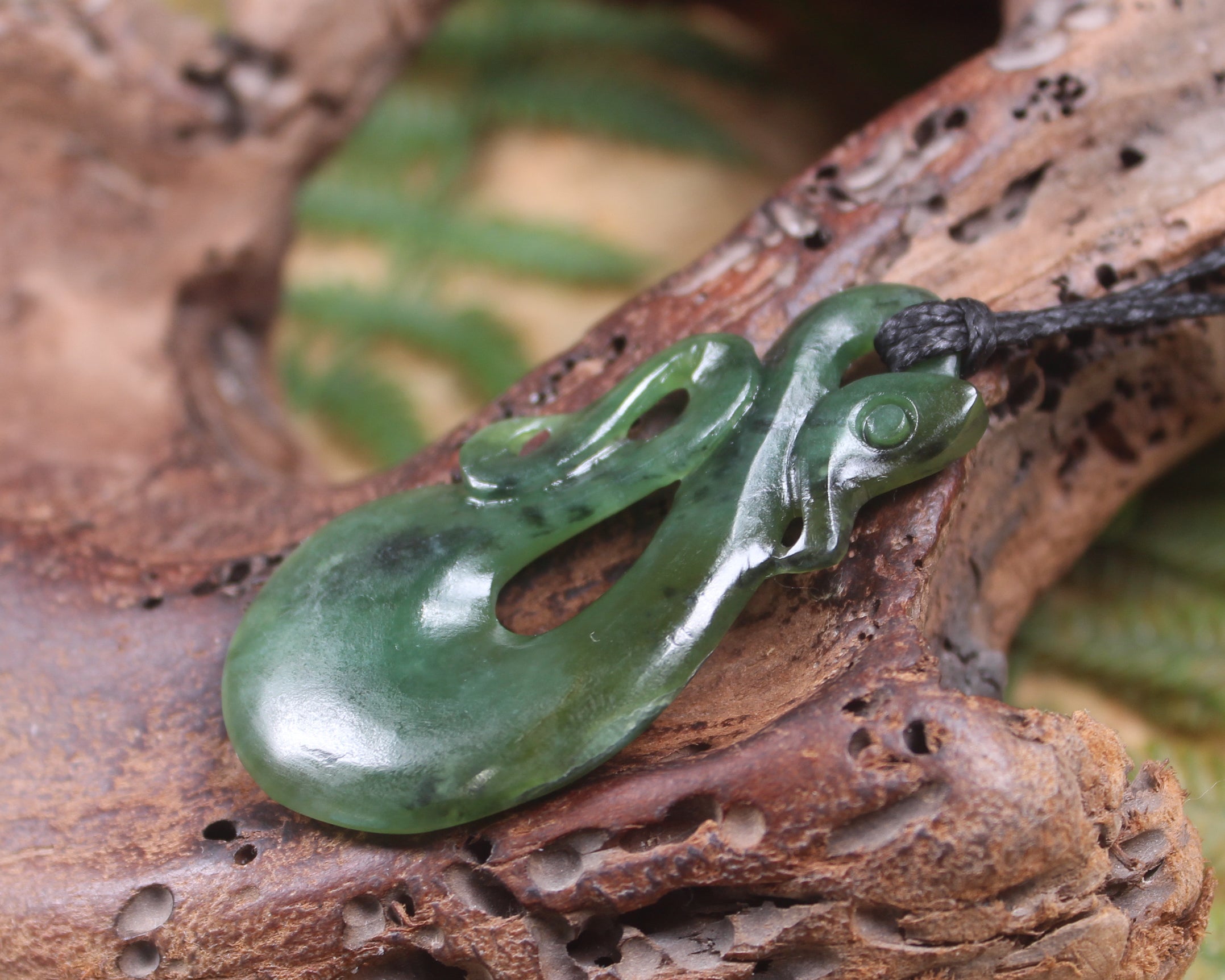 Manaia carved from Hapopo Pounamu - NZ Greenstone