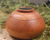 Wooden container with Kawakawa Pounamu set into lid - NZ Greenstone