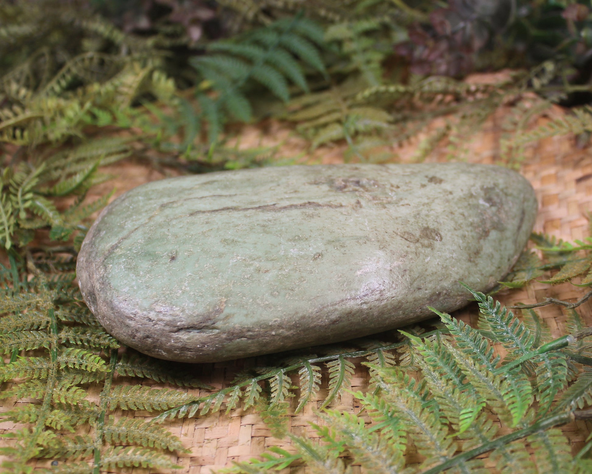 Freeform Pounamu Sculpture - Kokopu Pounamu - NZ Greenstone