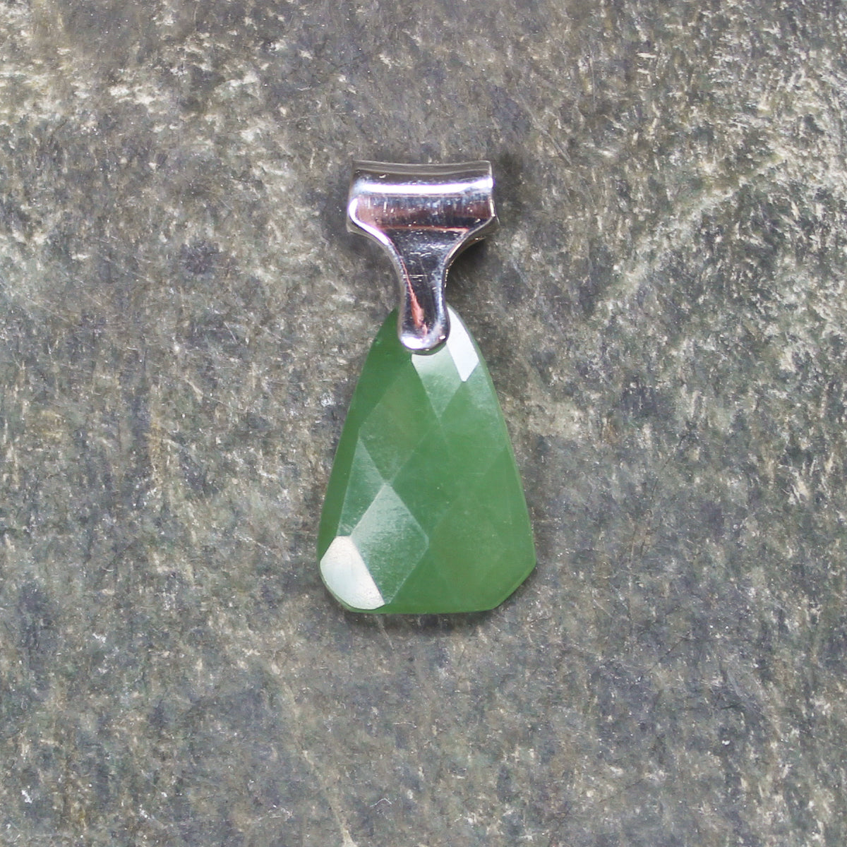 Sterling silver hapopo pounamu pendant