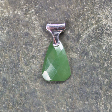 Sterling silver hapopo pounamu pendant