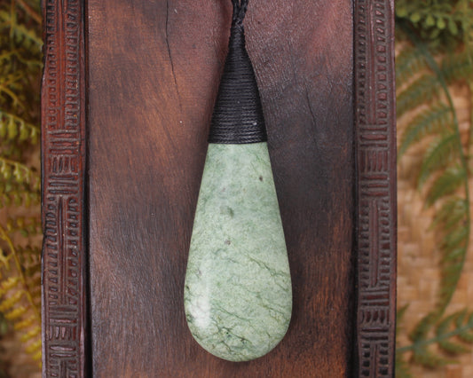 Roimata Teardrop carved from Inanga Pounamu - NZ Greenstone