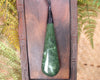 Roimata Teardrop carved from Hapopo Pounamu - NZ Greenstone