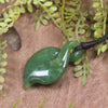 Twist or Pikorua carved from Hapopo Pounamu - NZ Greenstone