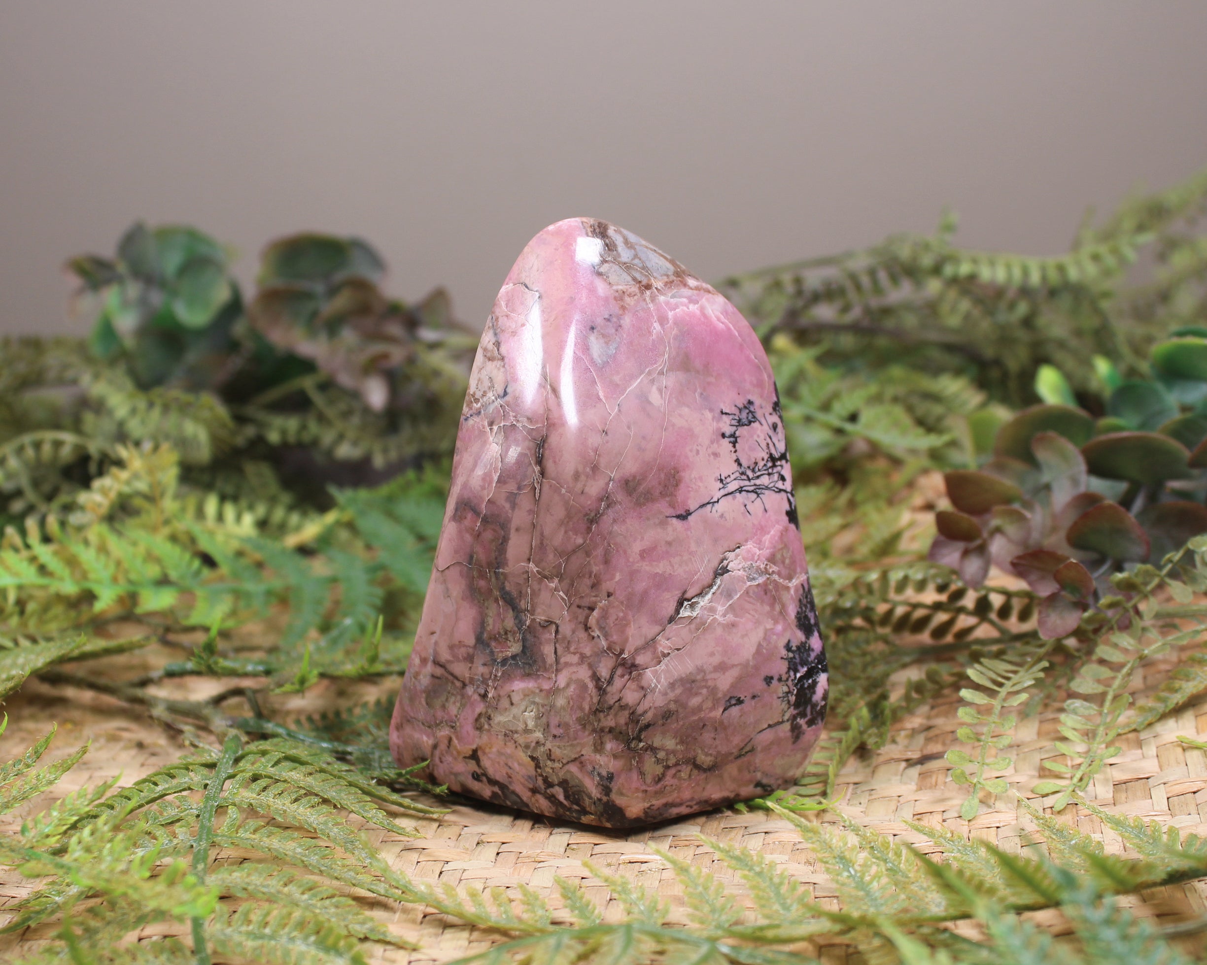 Freeform NZ Rhodonite Sculpture