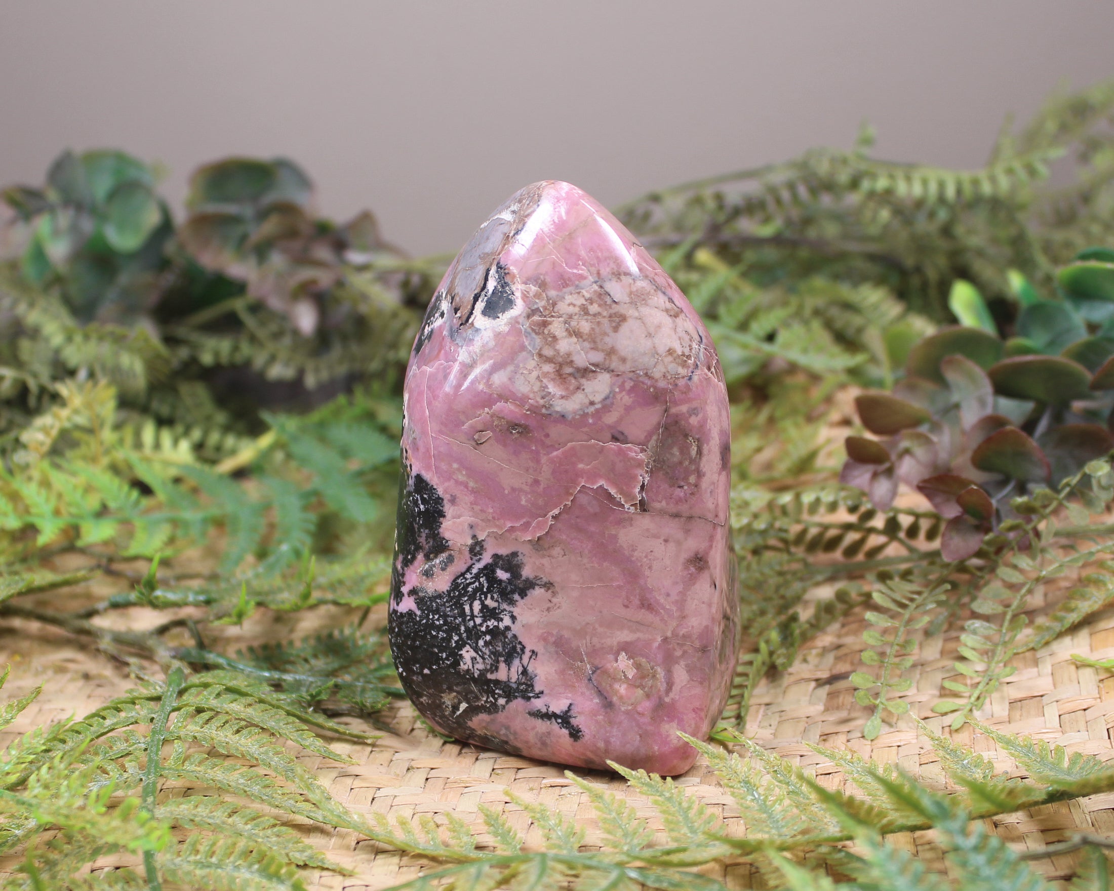 Freeform NZ Rhodonite Sculpture