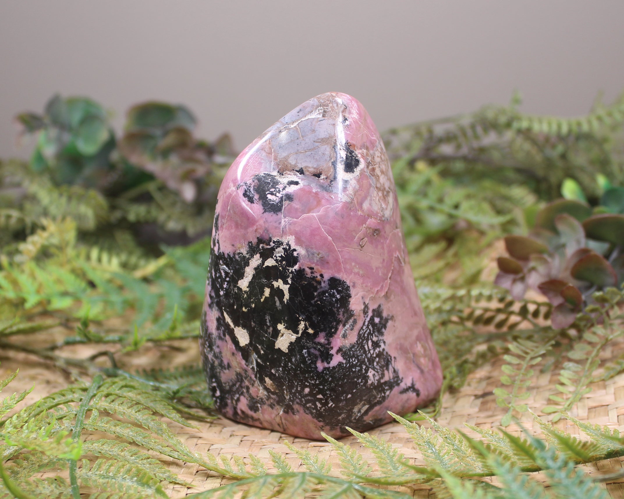 Freeform NZ Rhodonite Sculpture