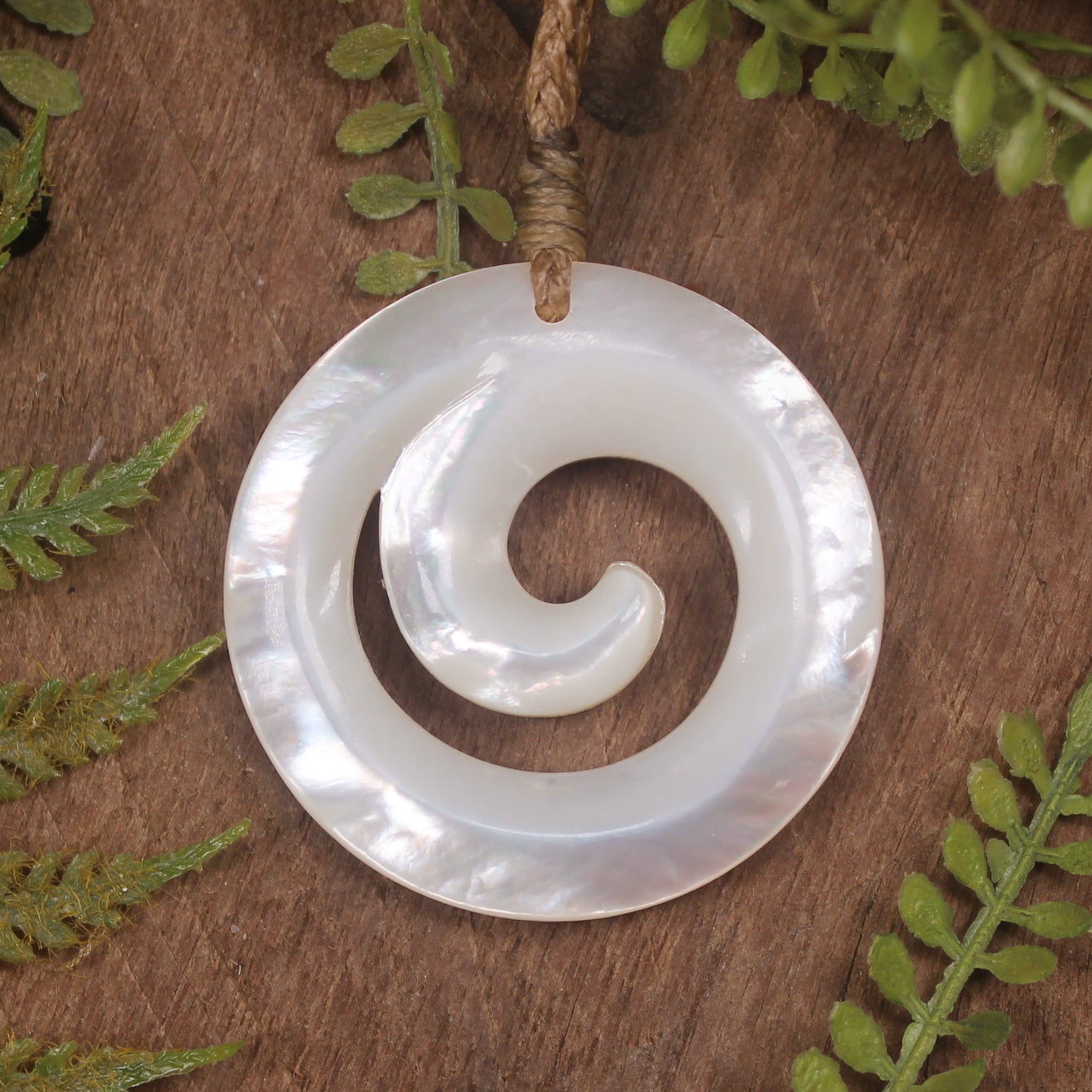 Mother of Pearl Koru Pendant
