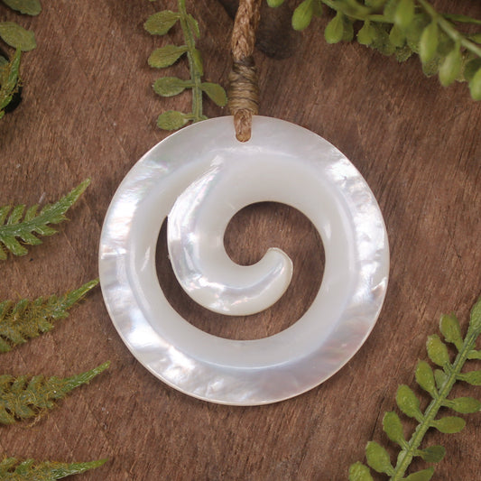 Mother of Pearl Koru Pendant