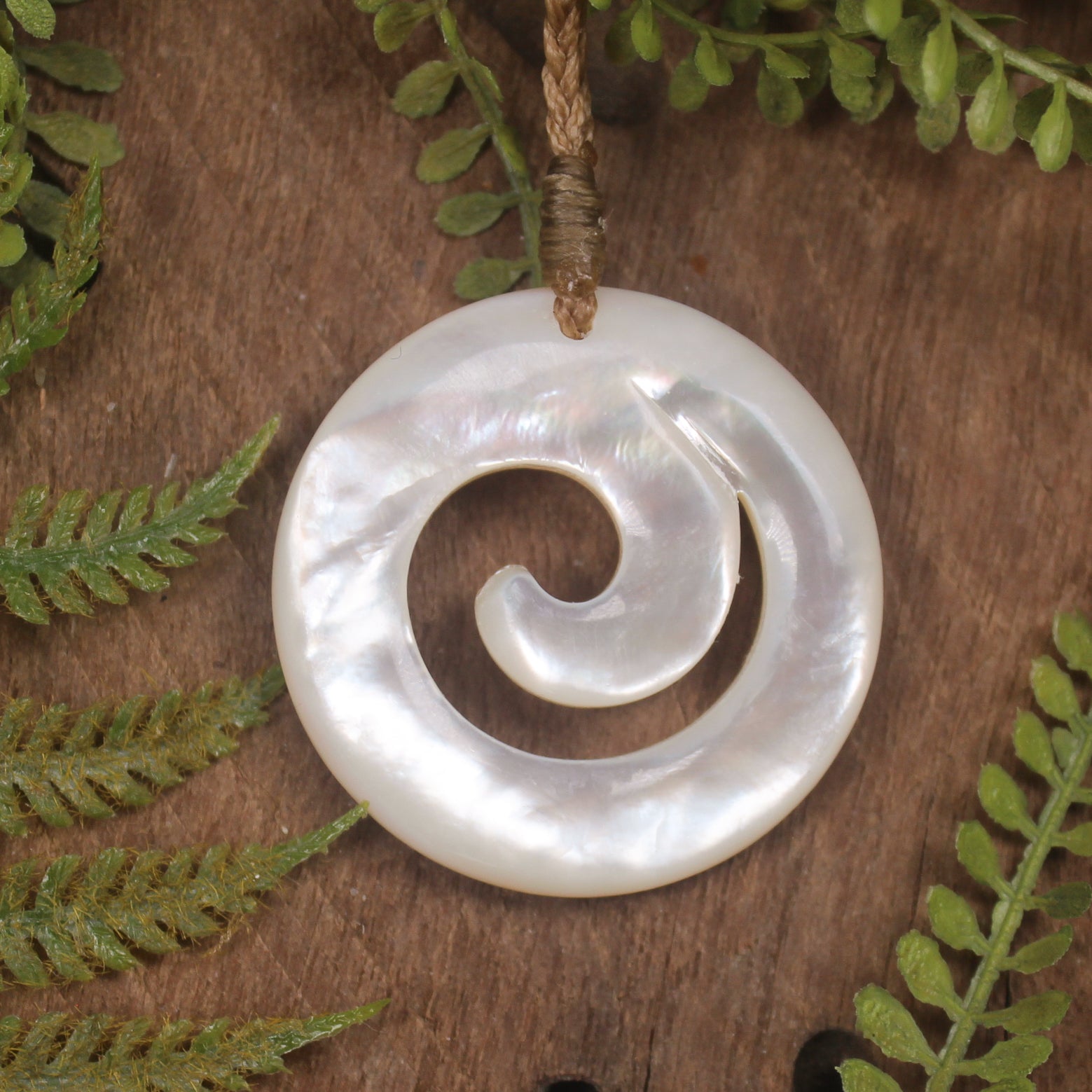 Mother of Pearl Koru Pendant