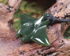 NZ Greenstone Medium Stingray or Whai Pendant (BA838) Kawakawa Pounamu